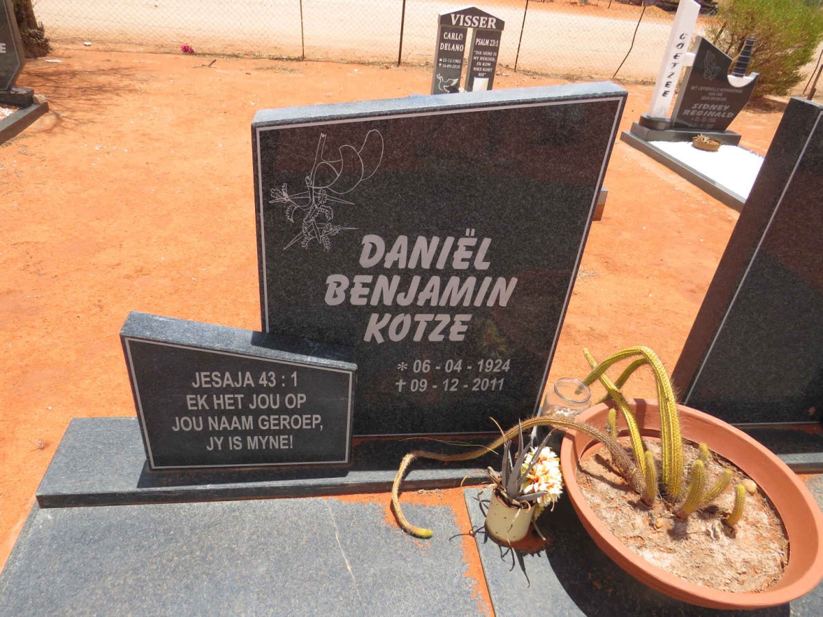 KOTZE Daniel Benjamin 1924-2011
