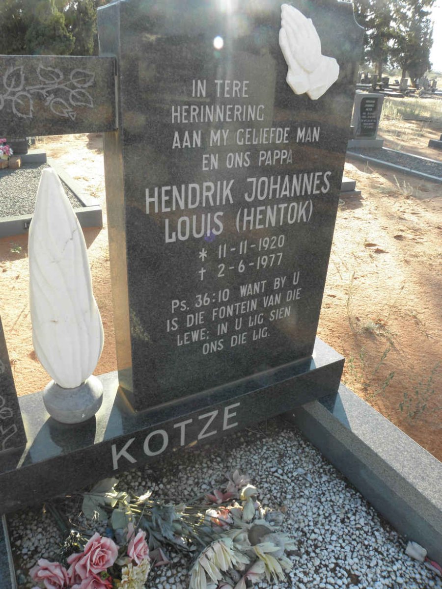 KOTZE Hendrik Johannes Louis 1920-1977