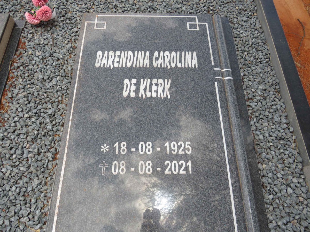 KLERK Christiaan Johannes, de 1921-2004 & Barendina Carolina 1925-2021_2