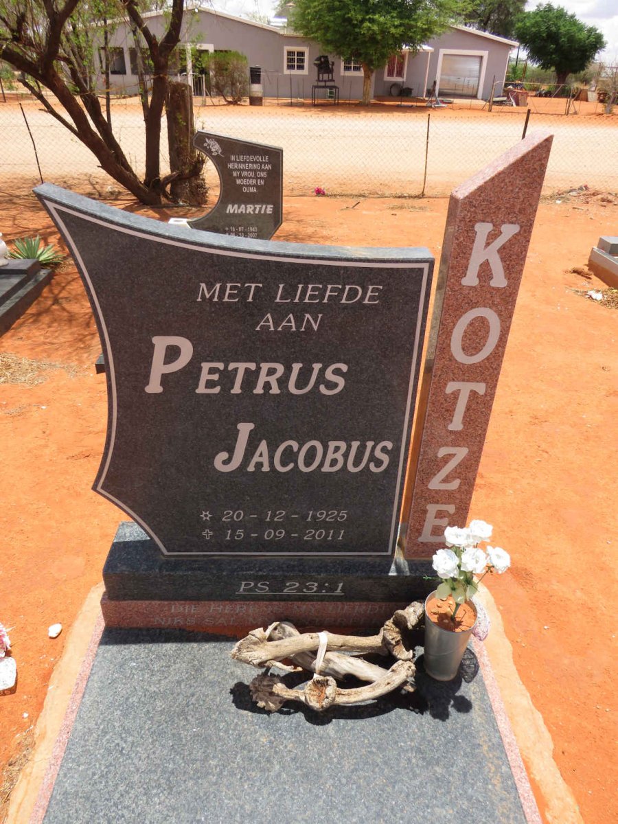 KOTZE Petrus Jacobus 1925-2011