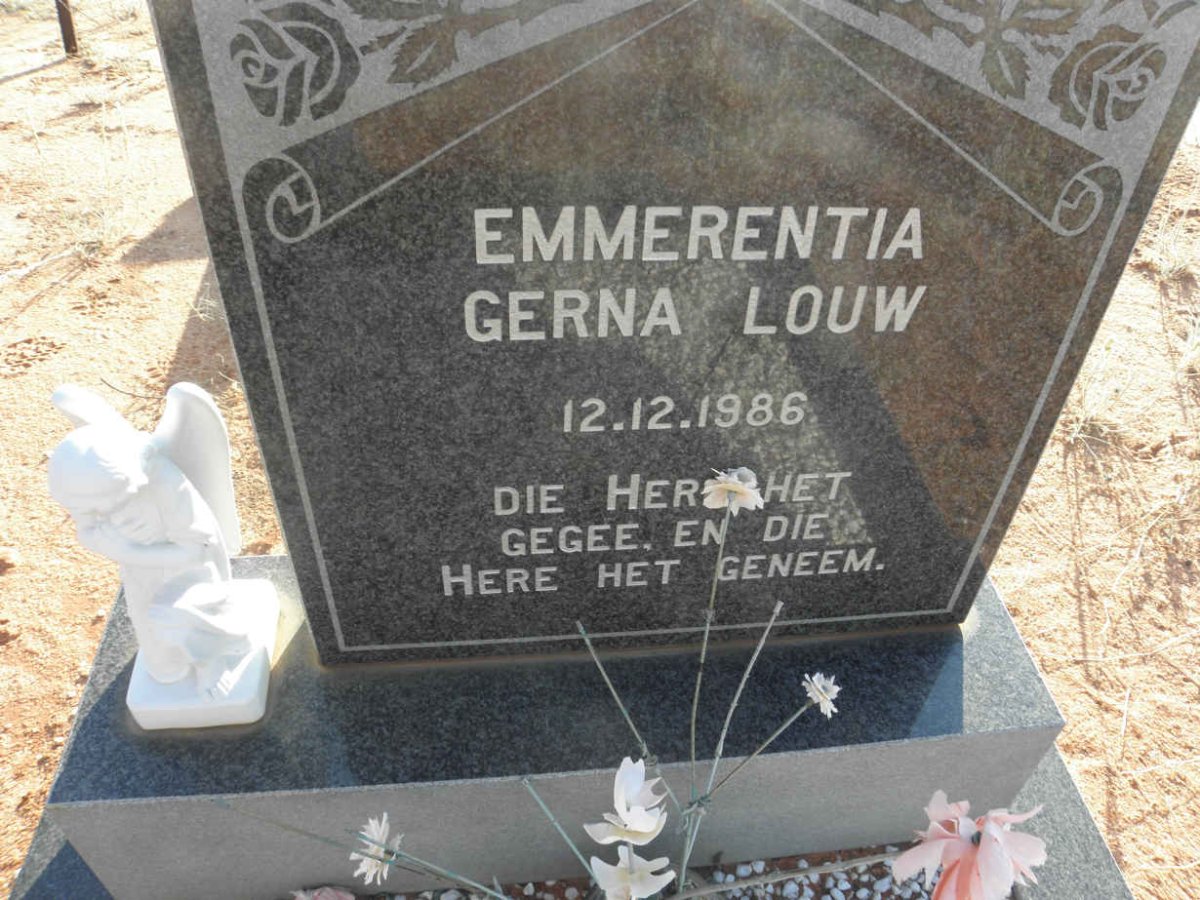 LOUW Emmerentia Gerna -1986