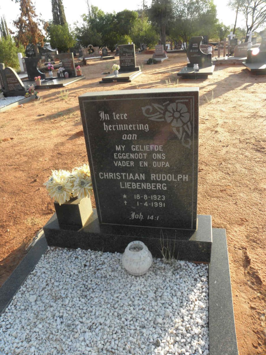 LIEBENBERG Christiaan Rudolph 1923-1991