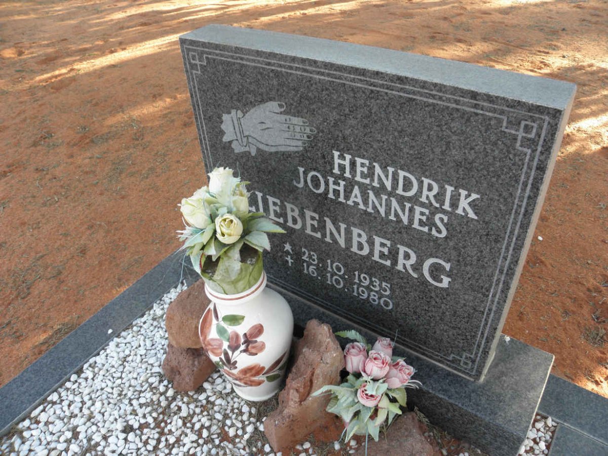 LIEBENBERG Hendrik Johannes 1935-1980