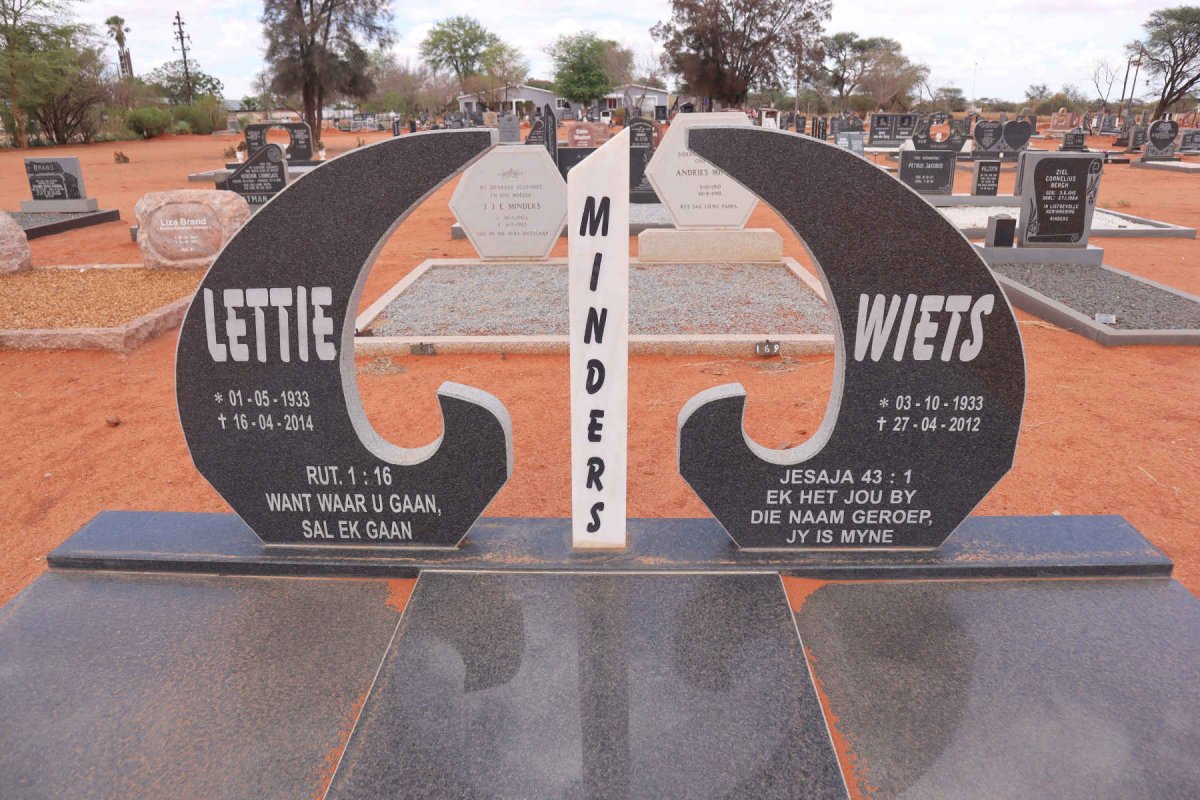 MINDERS Wiets 1933-2012 & Lettie 1933-2014