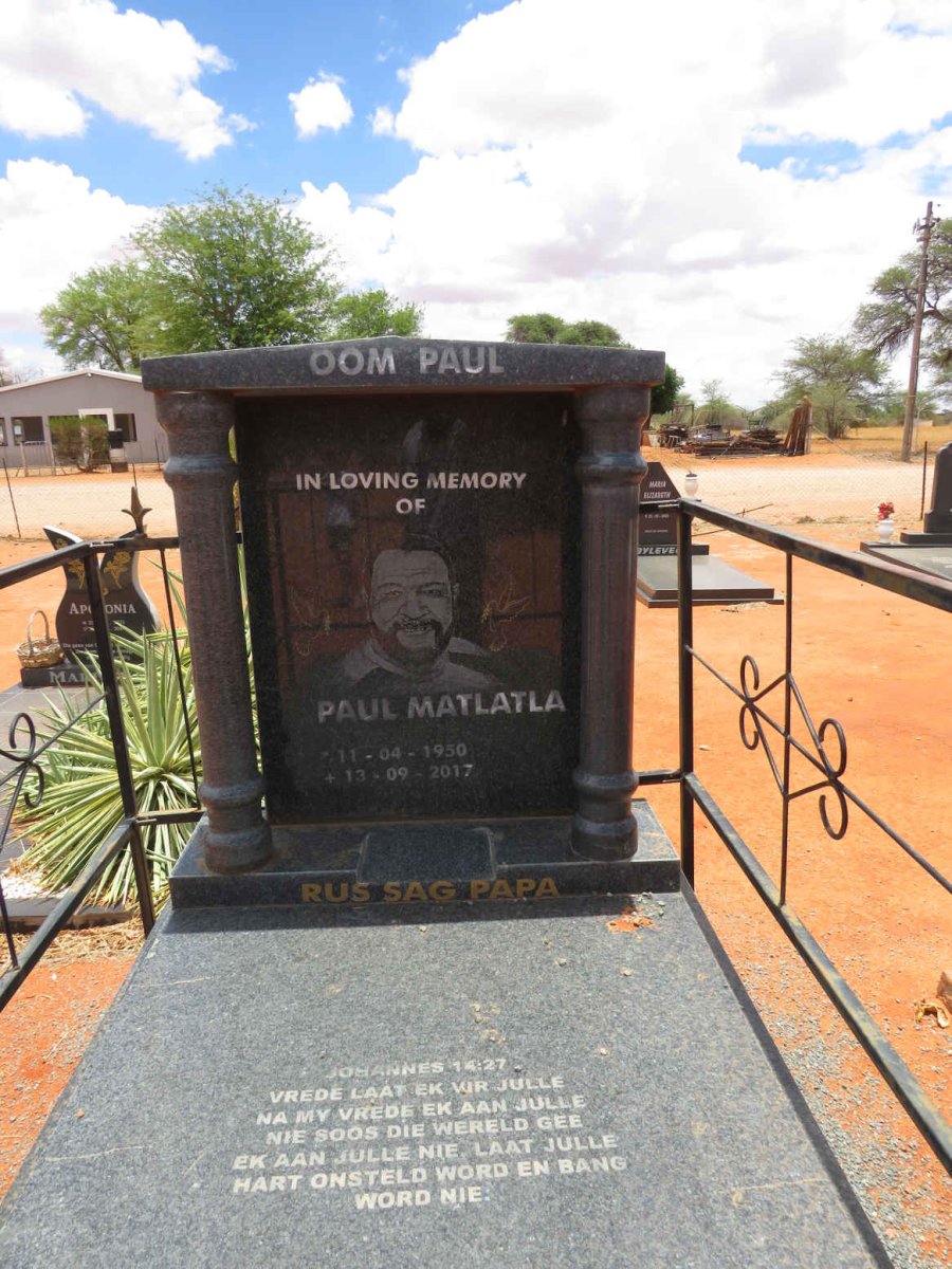 MATLATLA Paul 1950-2017
