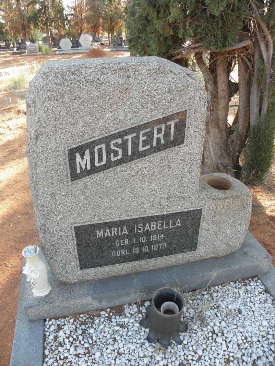 MOSTERT Maria Isabella 1914-1979