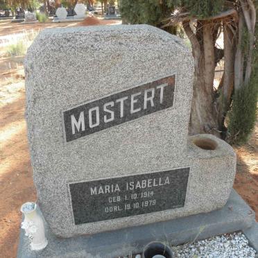 MOSTERT Maria Isabella 1914-1979