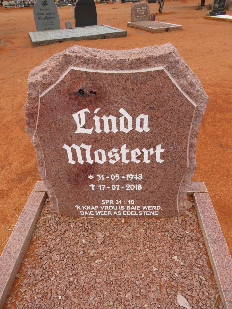 MOSTERT Linda 1948-2018