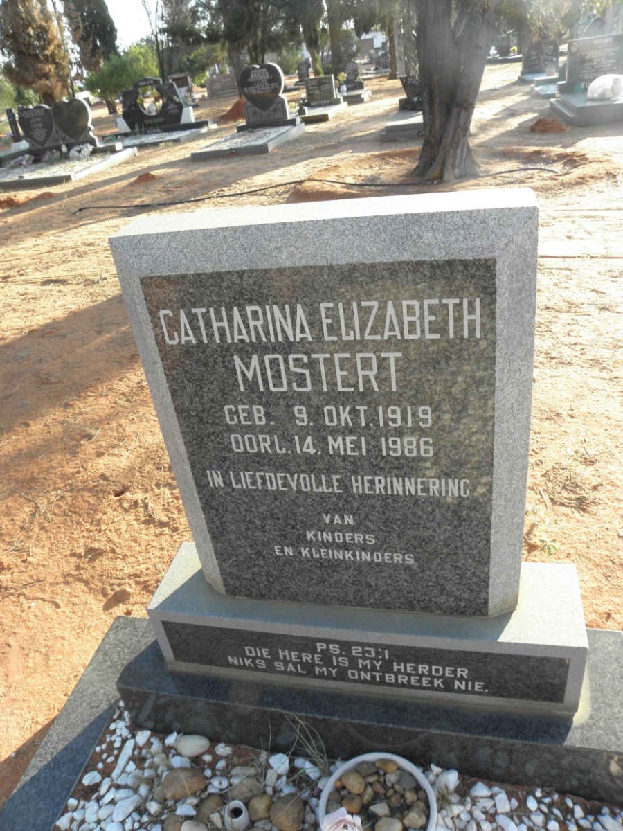 MOSTERT Catharina Elizabeth 1919-1986