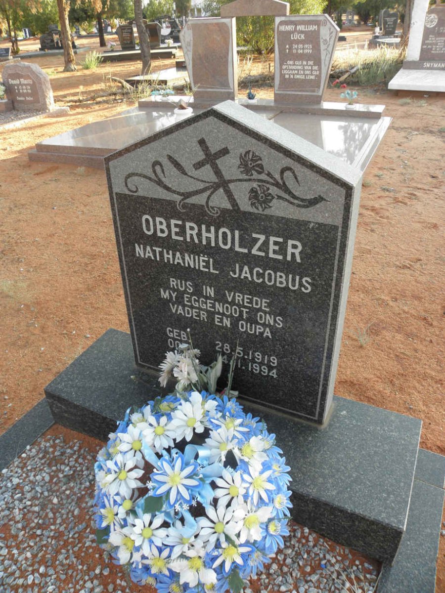 OBERHOLZER Nathaniel Jacobus 1919-1994