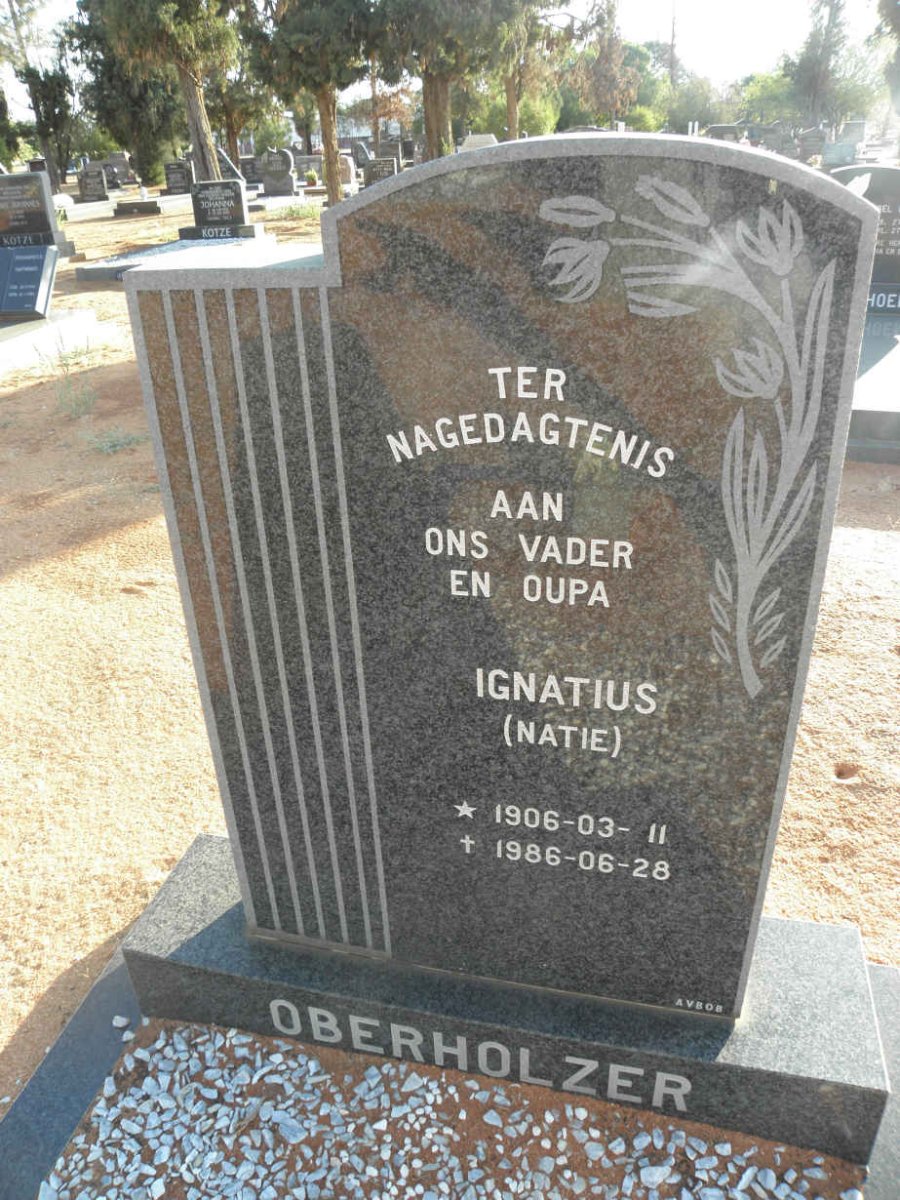 OBERHOLZER Ignatius 1906-1986