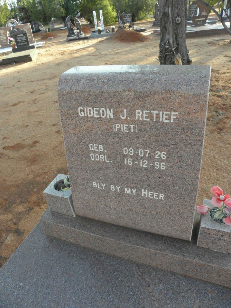 RETIEF Gideon J. 1926-1996