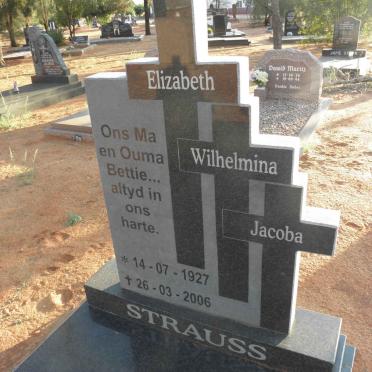 STRAUSS Elizabeth Wilhelmina Jacoba 1927-2006
