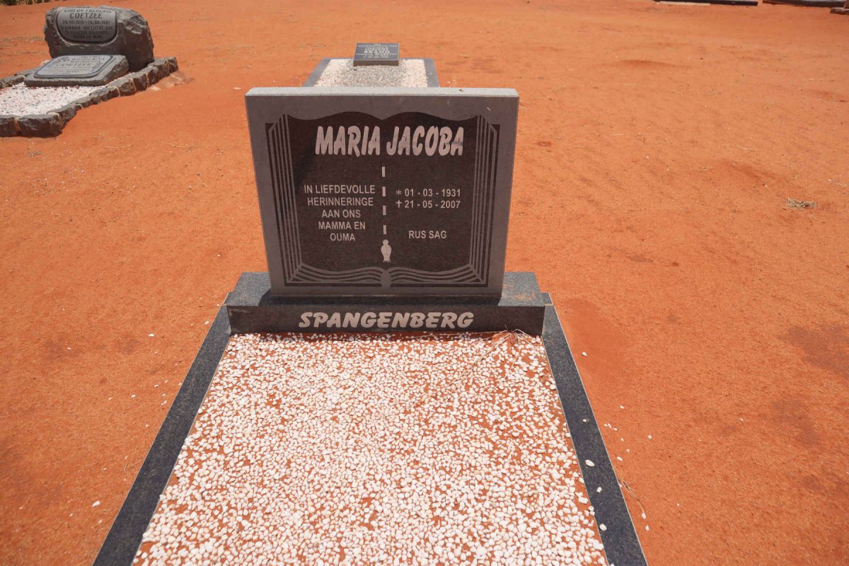 SPANGENBERG Maria Jacoba 1931-2007