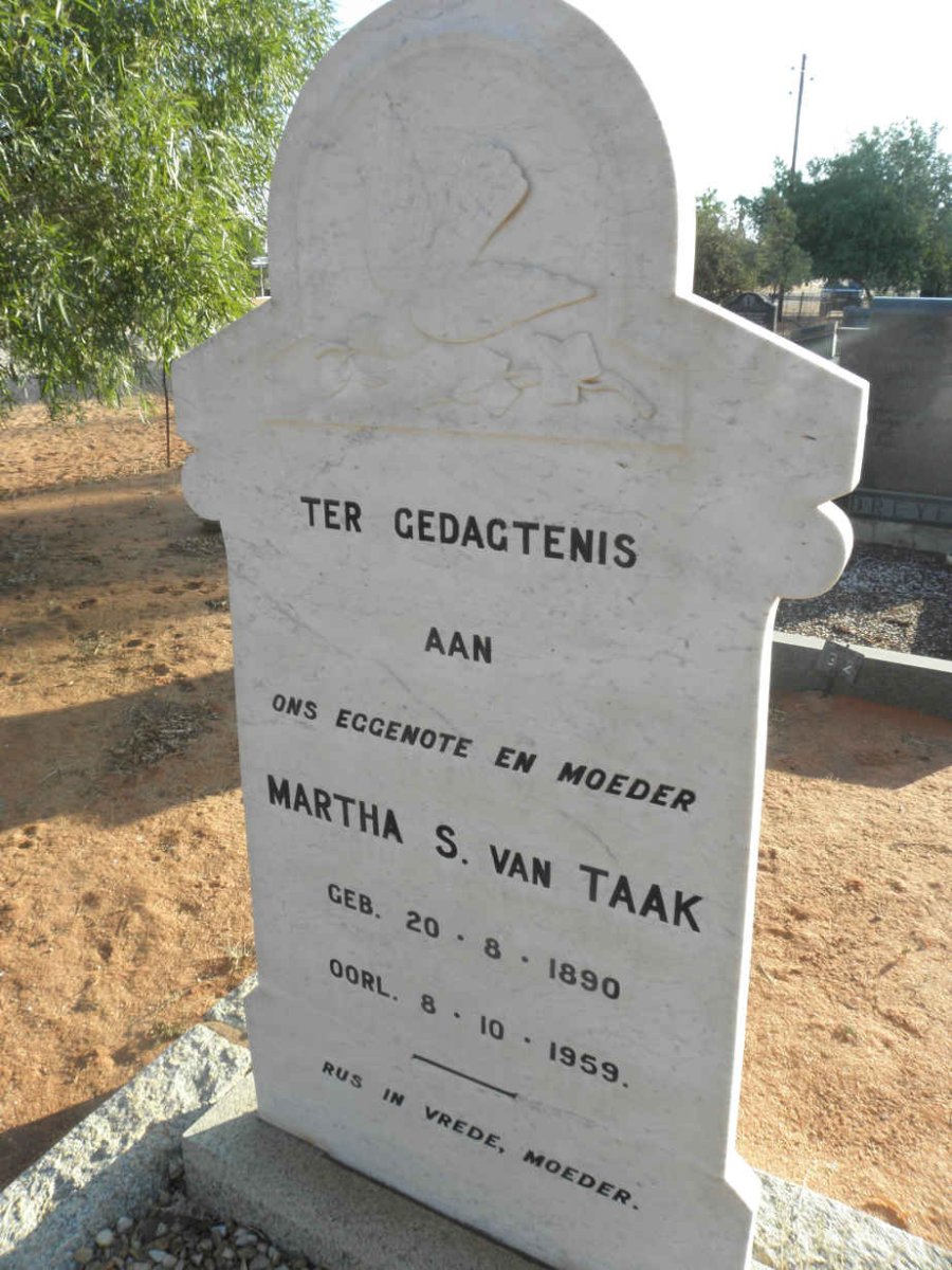 TAAK Martha S., van 1890-1959