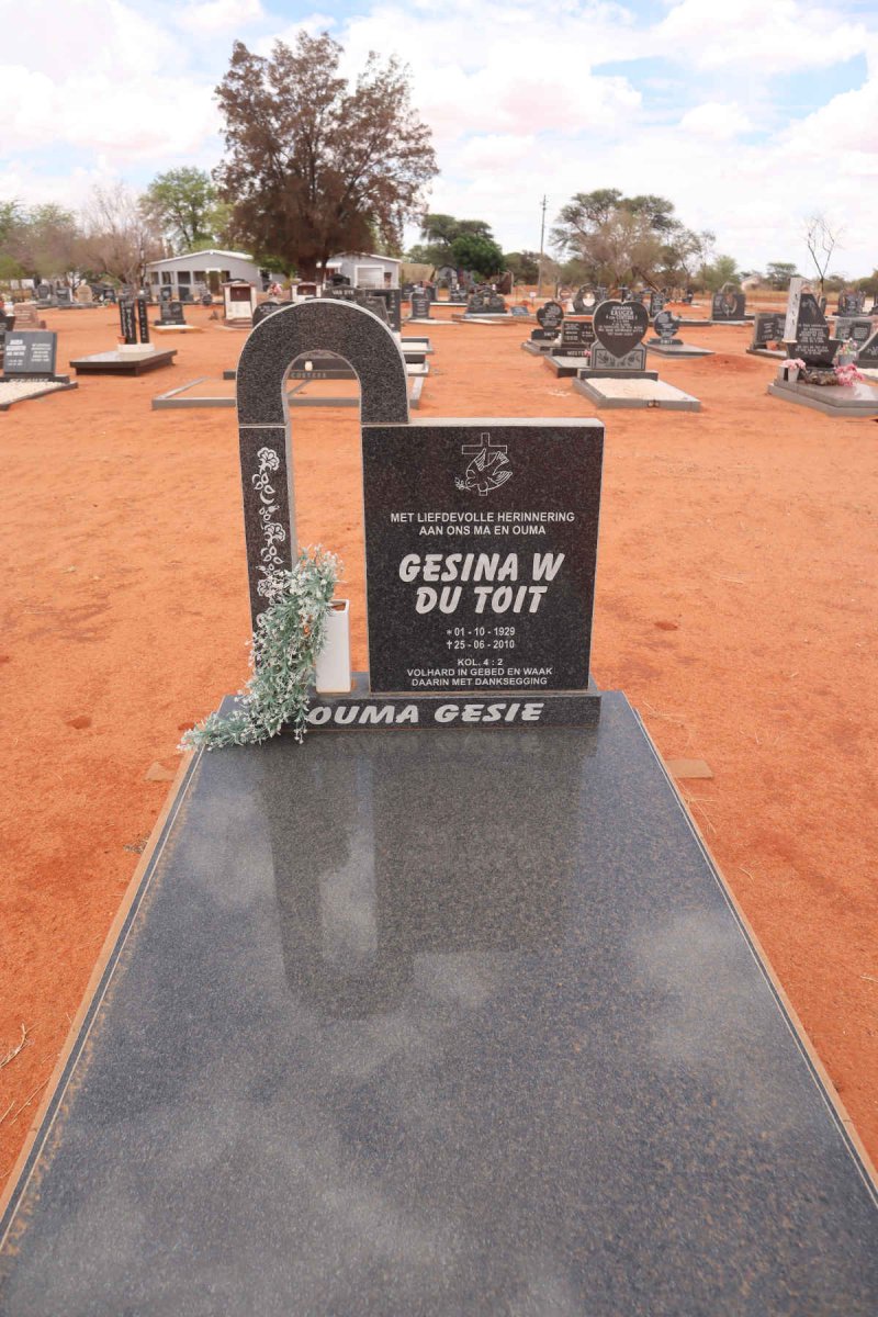 TOIT Gesina W., du 1929-2015