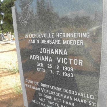 VICTOR Johanna Adriana 1909-1983
