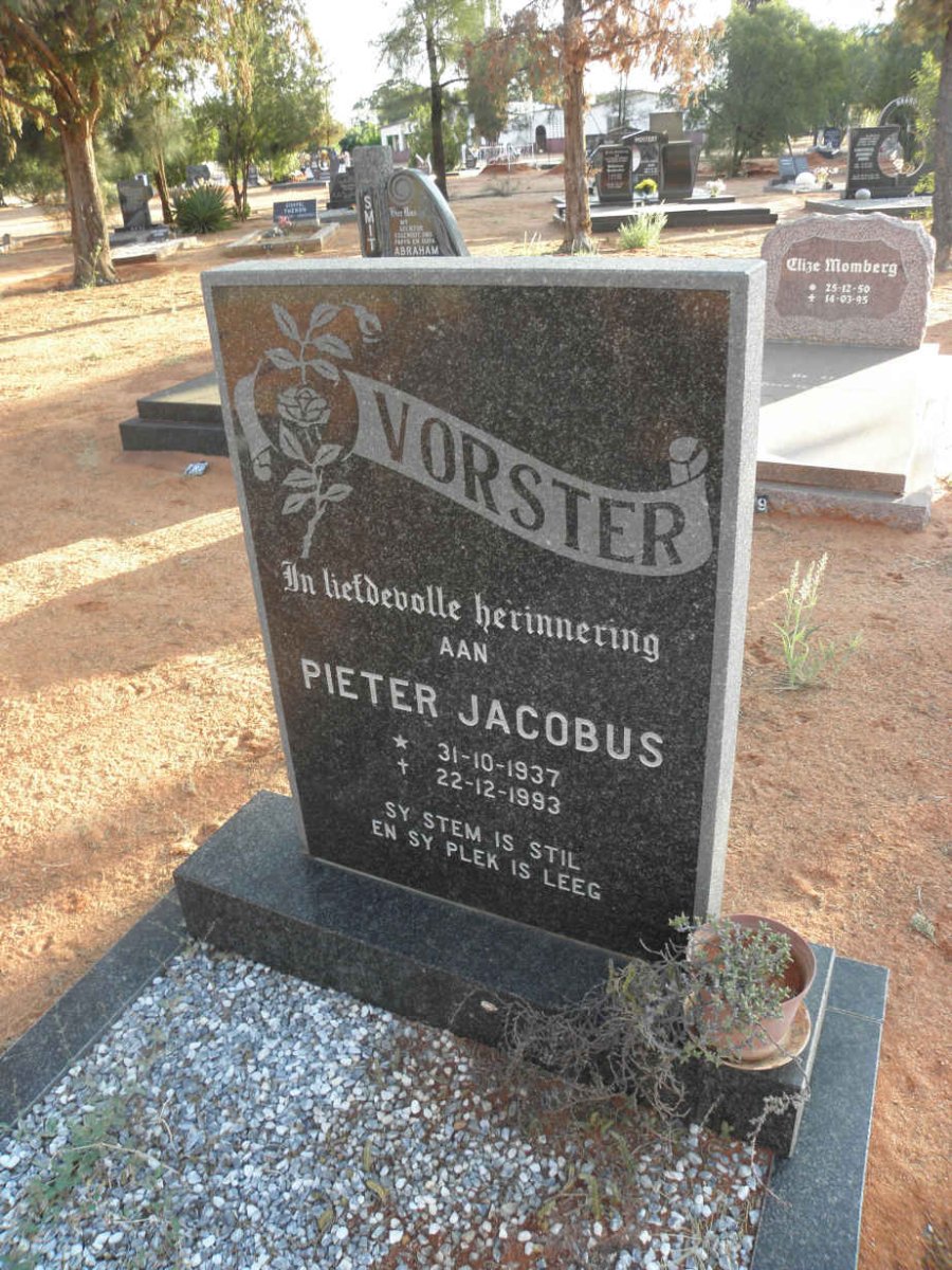 VORSTER Pieter Jacobus 1937-1993