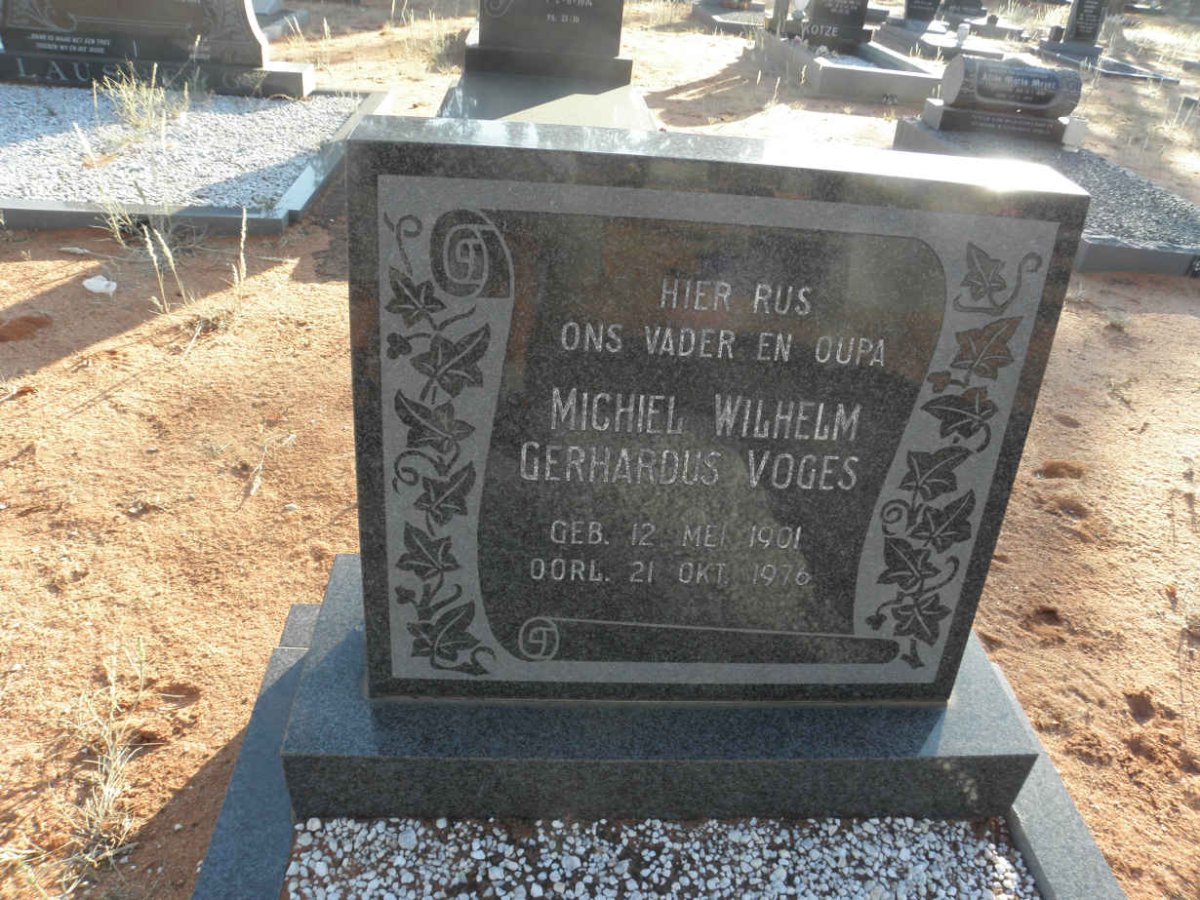 VOGES Michiel Wilhelm Gerhardus 1901-1976