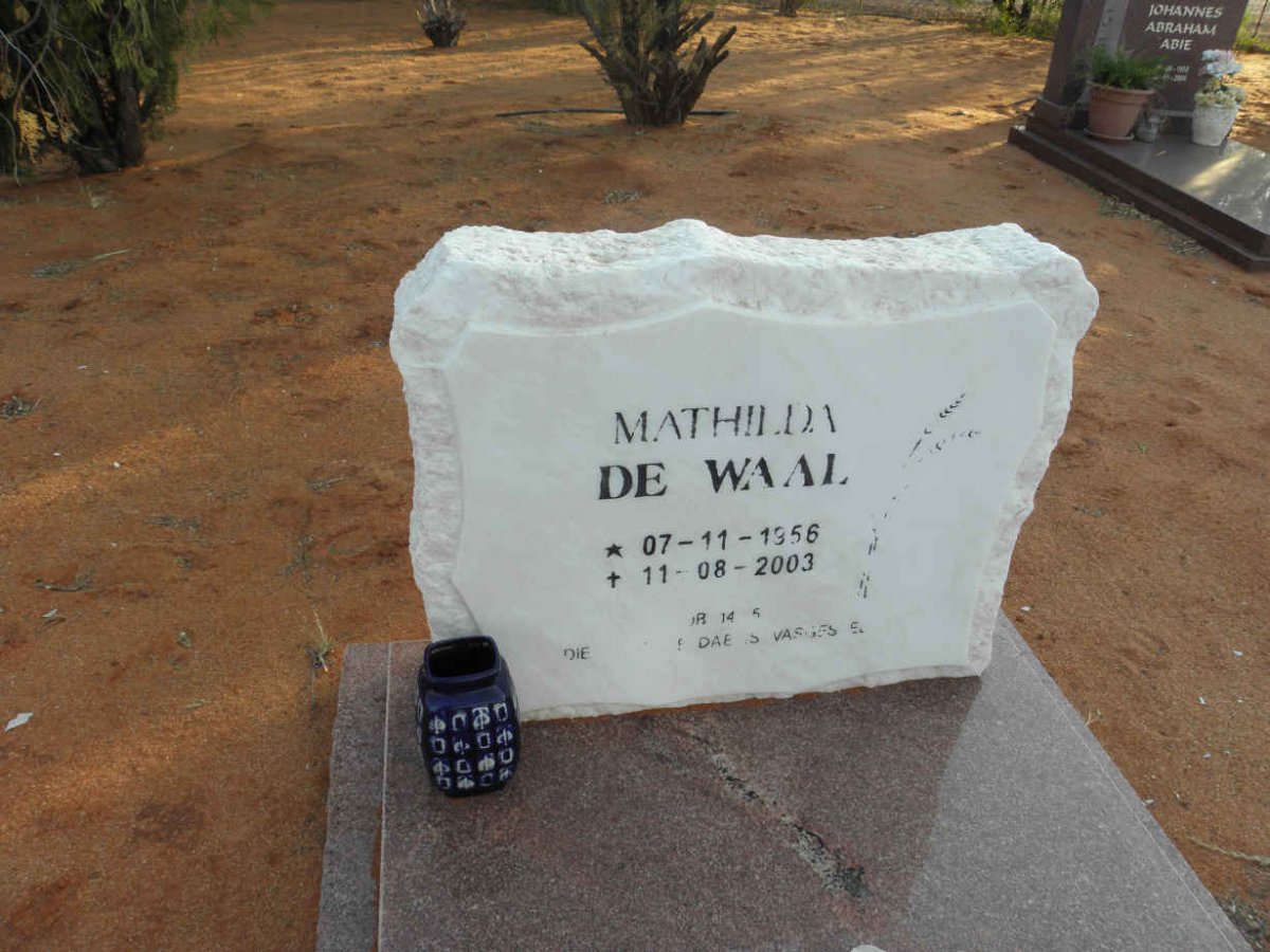 WAAL Mathilda, de 1956-2003