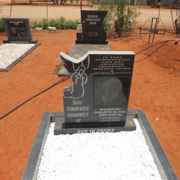 WEE Magrietha Sarlotta, de nee CLOETE 1951-2014