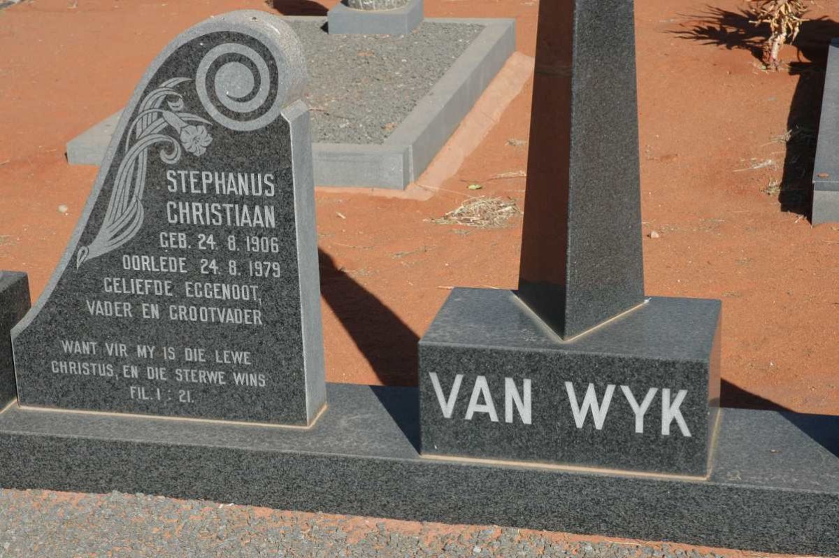 WYK Stephanus Christiaan, van 1906-1979
