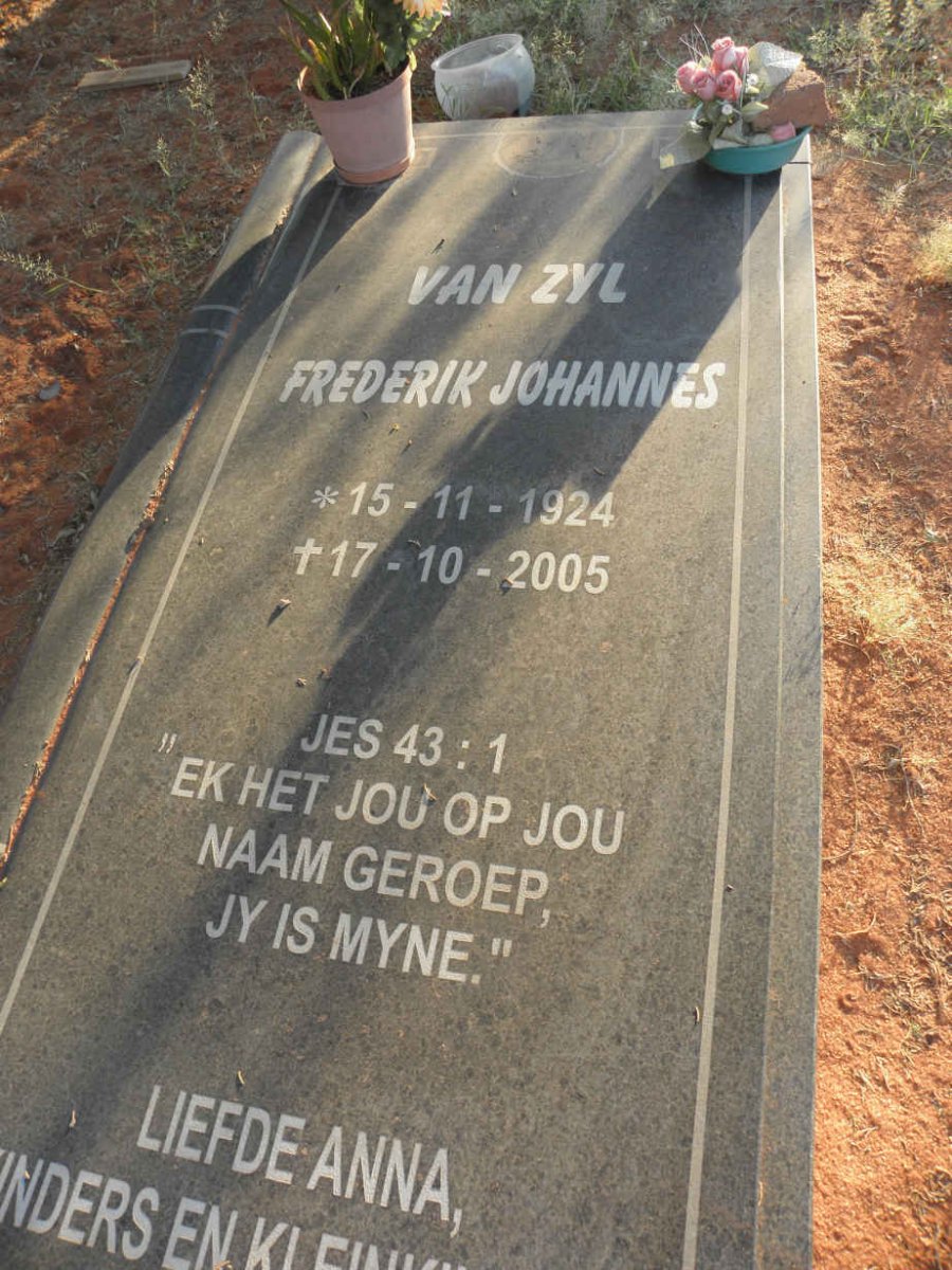 ZYL Frederik Johannes, van 1924-2005