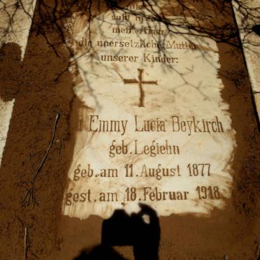 BEYKIRCH Emmy Lucia geb LEGIEHN 1877-1918