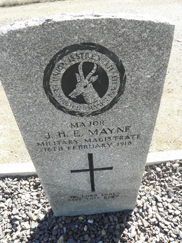 MAYNE J.H.E. -1918