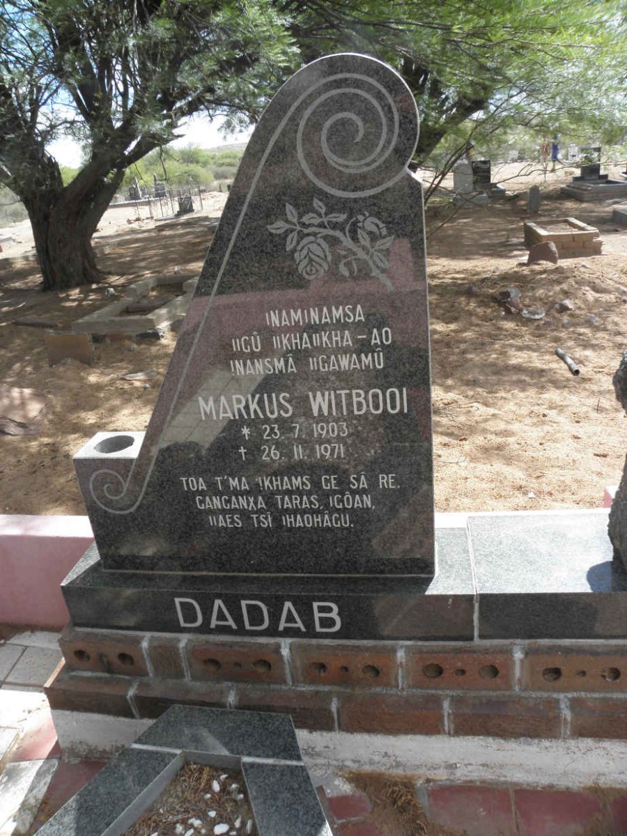 WITBOOI Markus 1903-1971