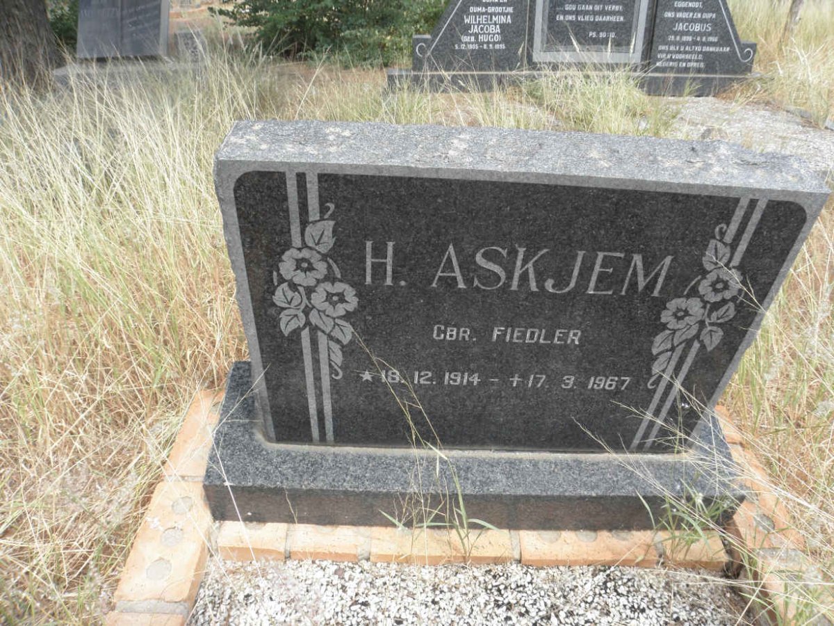ASKJEM H. nee FIEDLER 1914-1967
