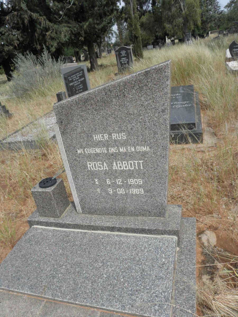 ABBOTT Rosa 1909-1989