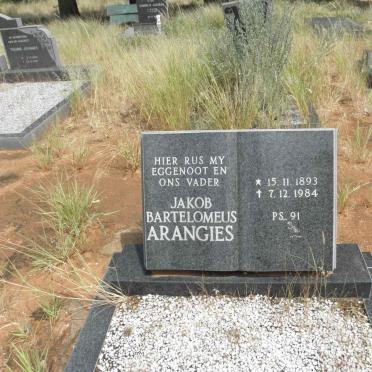 ARANGIES Jakob Bartelomeus 1893-1984