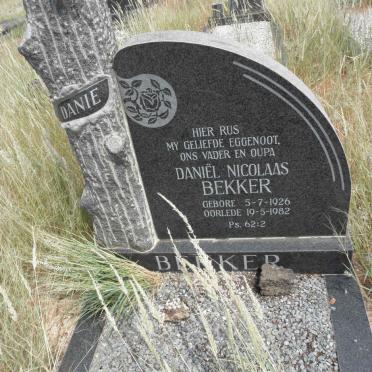BEKKER Daniel Nicolaas 1926-1982
