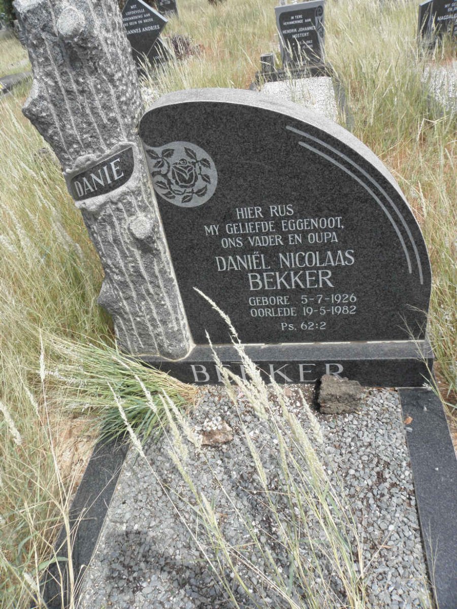 BEKKER Daniel Nicolaas 1926-1982