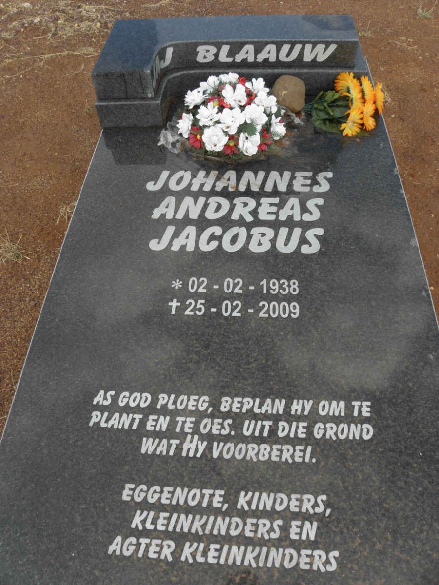 BLAAUW Johannes Andreas Jacobus 1938-2009