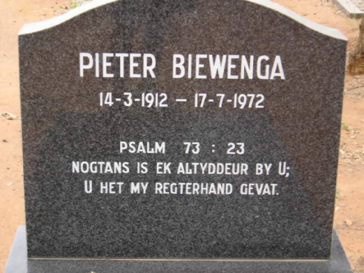 BIEWENGA Pieter 1912-1972
