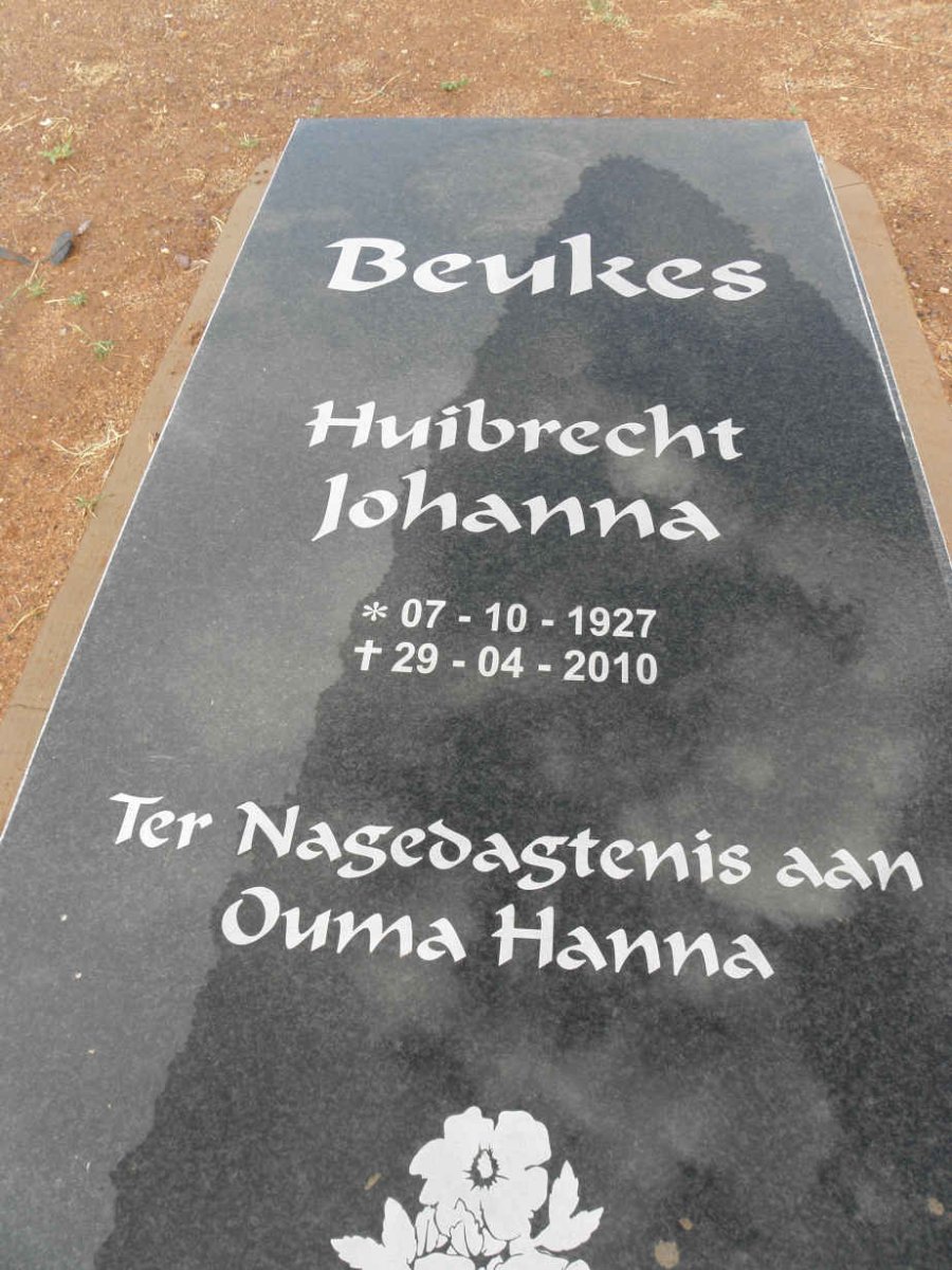 BEUKES Huibrecht Johanna 1927-2010
