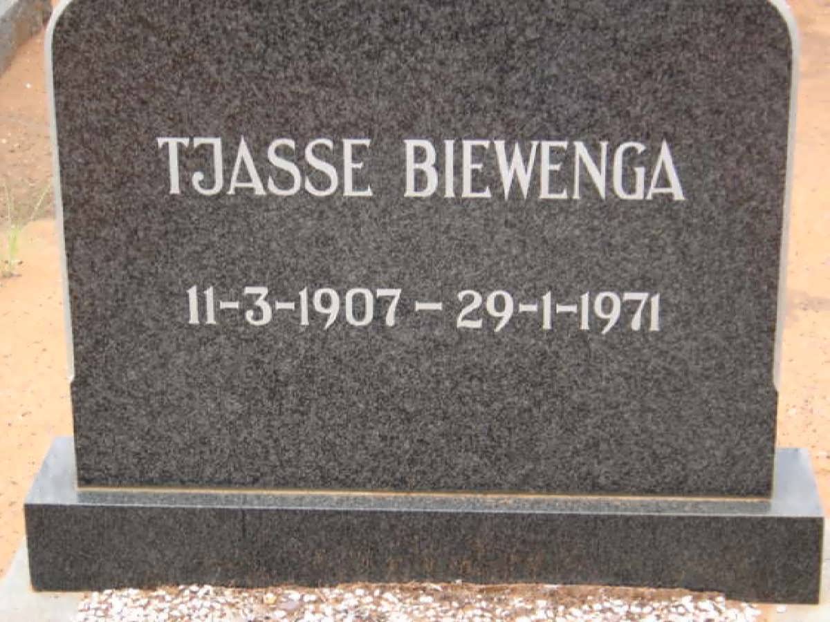 BIEWENGA Tjasse 1907-1971