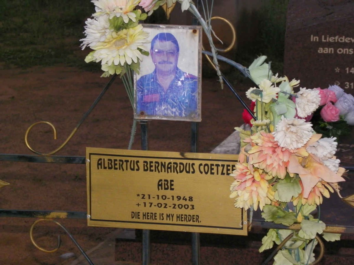 COETZEE Albertus Bernardus 1948-2003