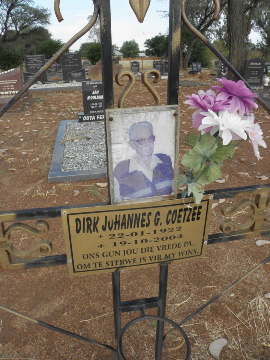 COETZEE Dirk Johannes G. 1922-2004