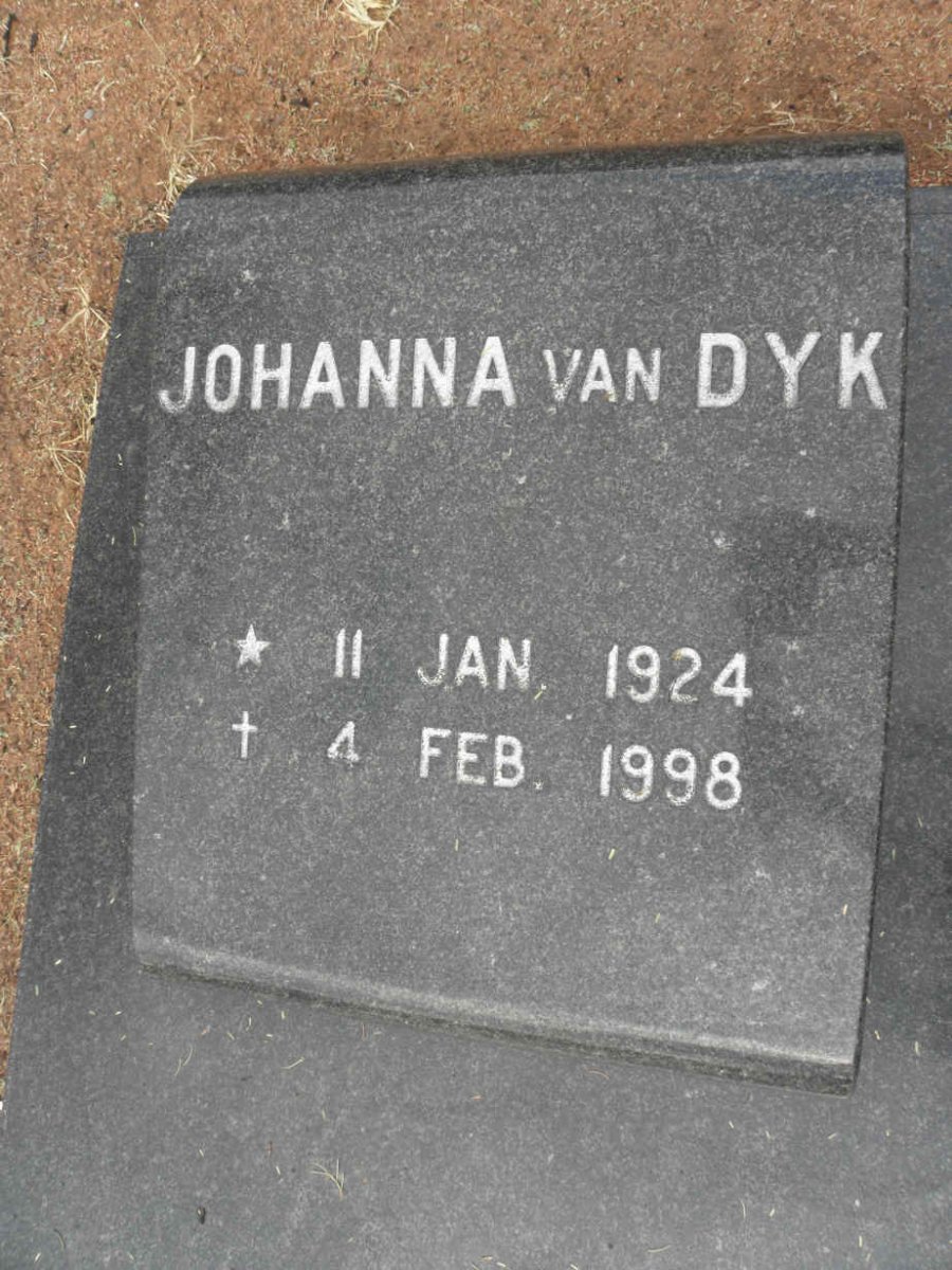 DYK Johanna, van 1924-1998