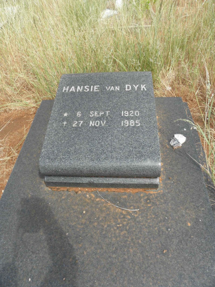 DYK Hansie, van 1920-1985