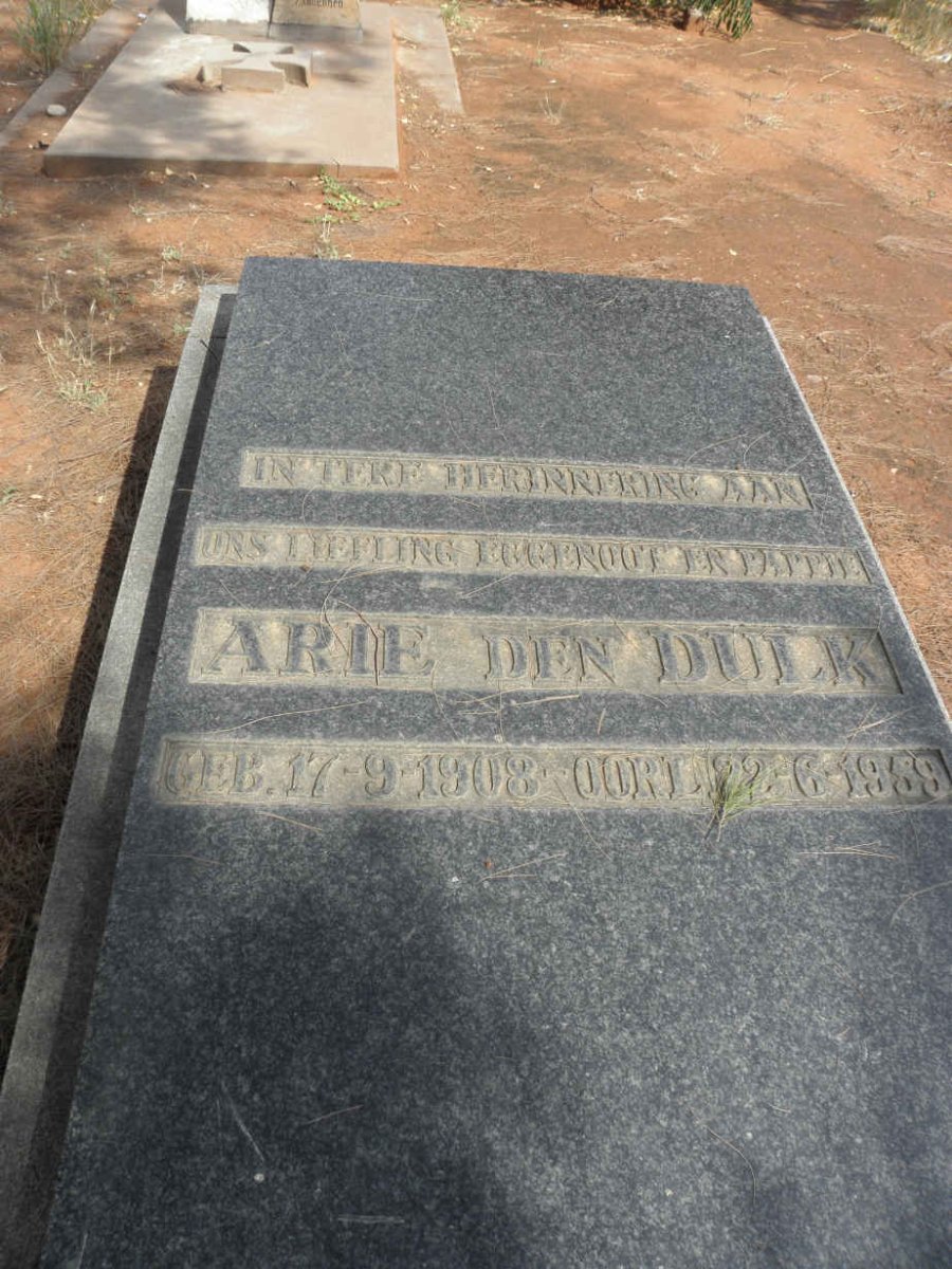 DULK Arie, den 1908-1959