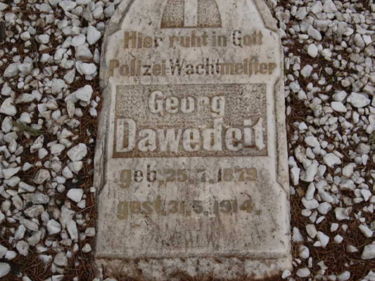 DAWEDEIT Georg 1879-1914