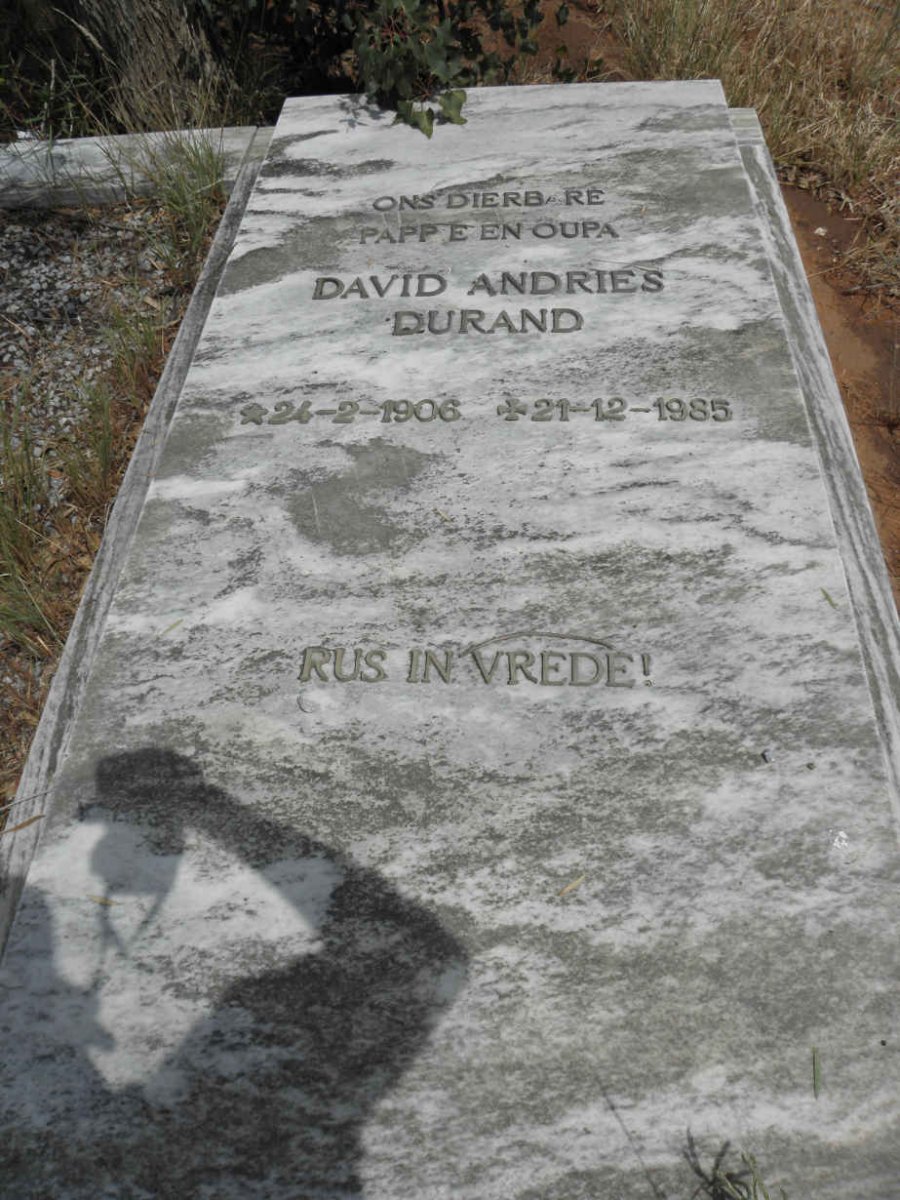 DURAND David Andries 1906-1985