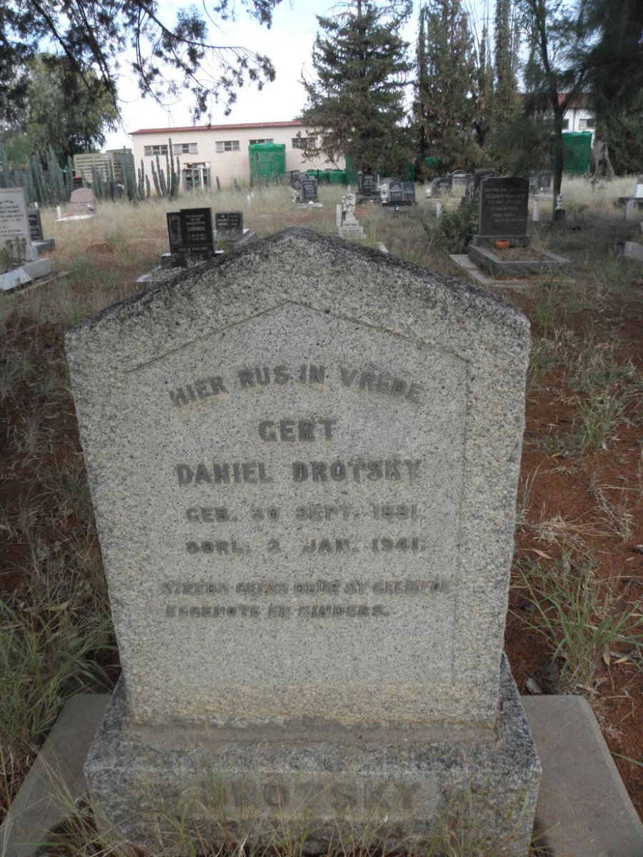 DROTSKY Gert Daniel 1881-1941