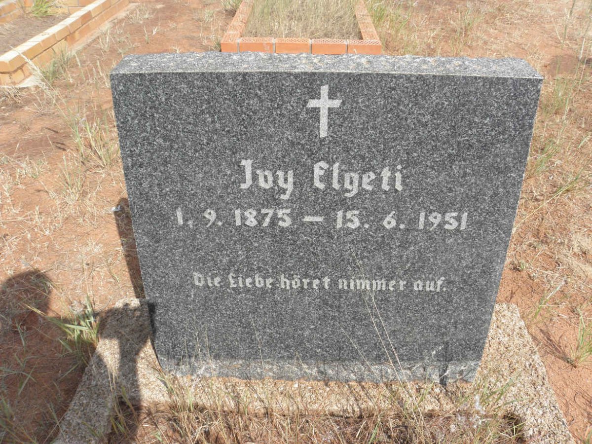ELGETI Joy 1875-1951