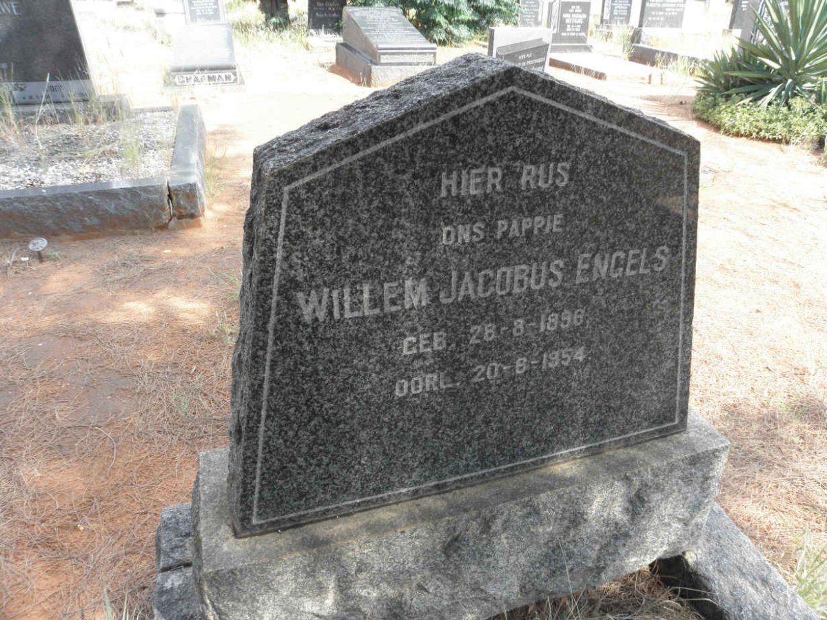 ENGELS Willem Jacobus 1896-1954