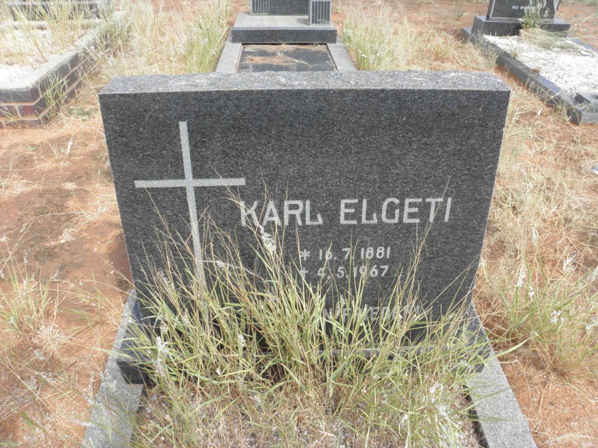 ELGETI Karl 1881-1967